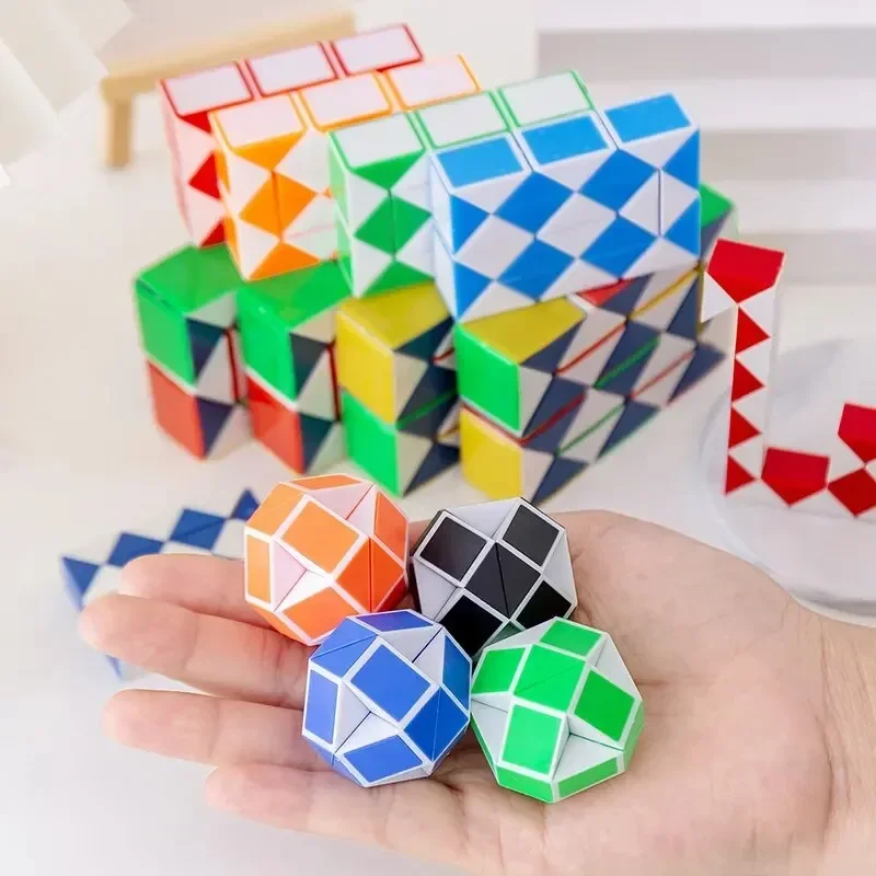 10pcs Variety folding magic cube magic snake ruler children's birthday party educational toys school rewards