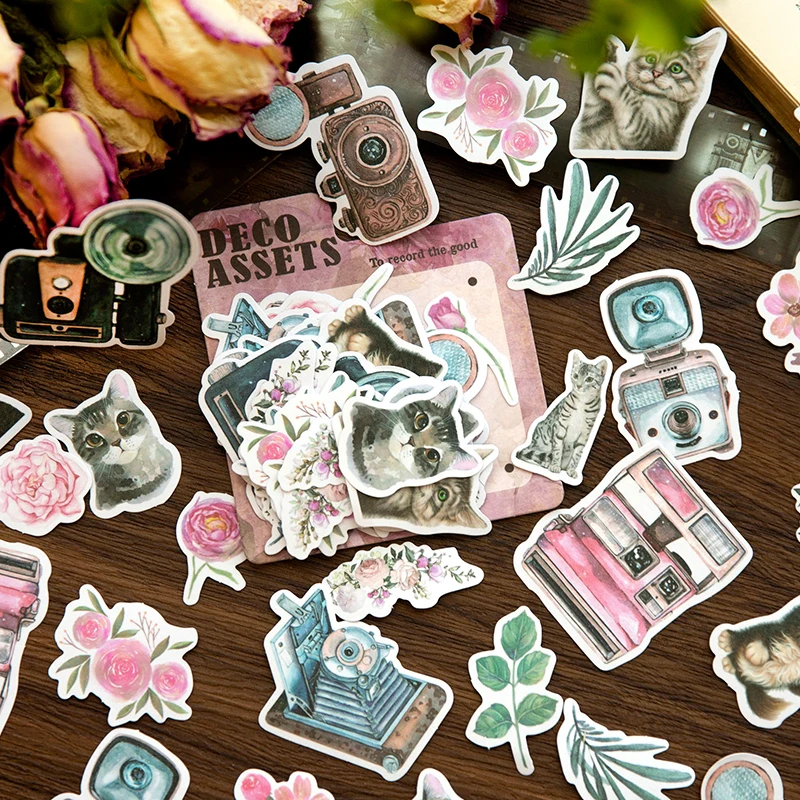 

40 листов бумажных наклеек, коллаж, ретро, каркасные воспоминания, материал, декоративная офисная упаковка, товары для скрапбукинга, 96*84 мм