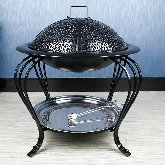 Modern Tűz Gödrök Háztartási Téli Faszén Fűtés Brazier Kültéri Udvar