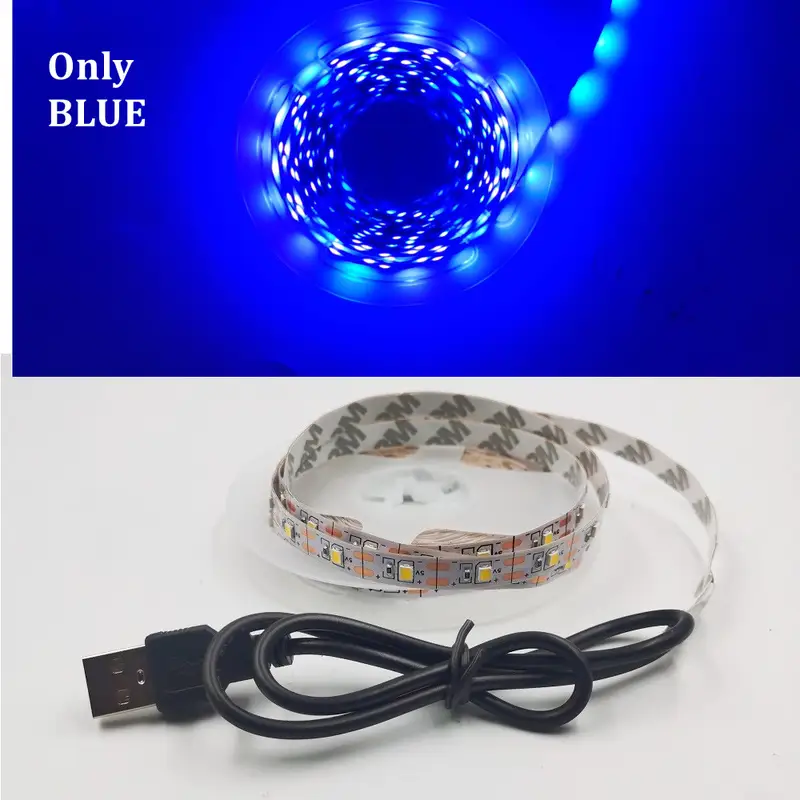 5M USB LED Strip Light 5V 3528 1 Meter 5 Meter Warm Cool White Pink Green Blue Red SMD Ribbon Ceiling Cabinet Light waterproof - Image 9
