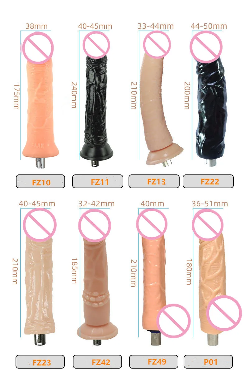 Realistic Silicone Dildos with 3XLR Connector For Sex Machine Attachment Sex Toys