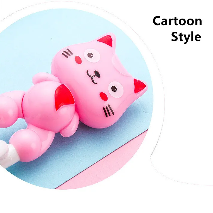 Cartoon Beginner Easy Use Chopsticks Cute Cat Baby Kids Children Fun Learning Training Helper Chopsticks