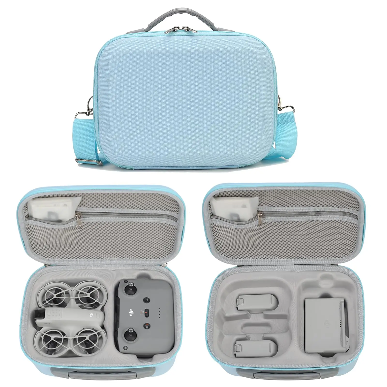 Carrying Case for DJI Neo-Portable PU Protective Storage Bag with YKK Zipper for DJI Neo Fly More Combo,RC-N3 Remote Controller