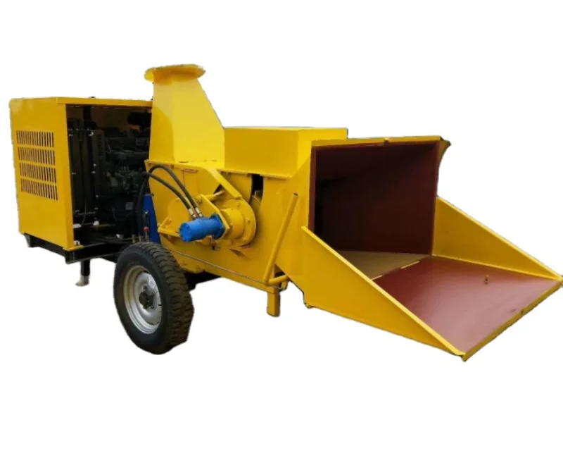 2023 Ramo Smerigliatrice Per Legno Frantoio Ramo Di Albero Frantumazione Cippatrice Giardino Albero Ramo Di Foglie Trituratore Con Motore Diesel Motor