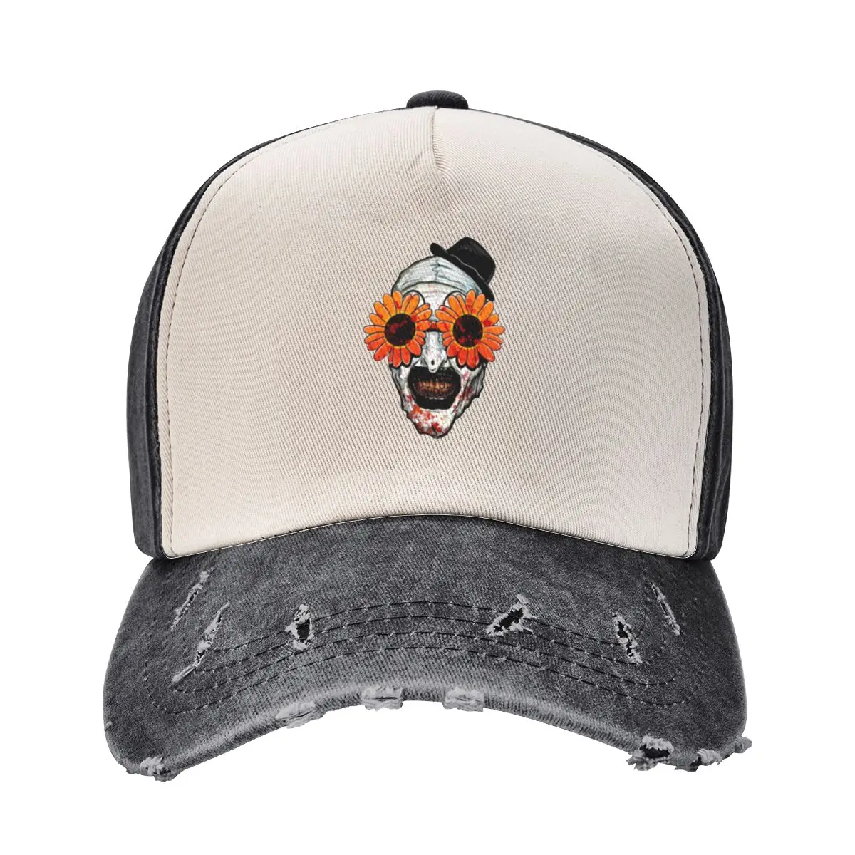 

Art The Clown Terrifier Sunglasse Accessories Unisex Style Baseball Caps Horror Movie Distressed Denim Hats Cap Fashion Outdoor