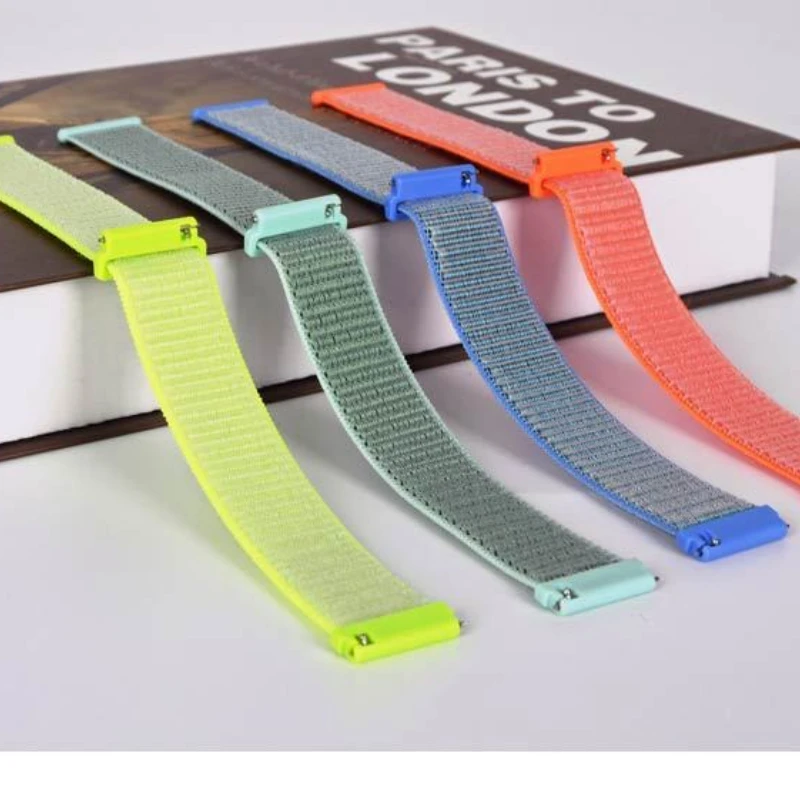Nylon Loop Smartwatch Band - Universal 20mm/22mm Bracelet Strap