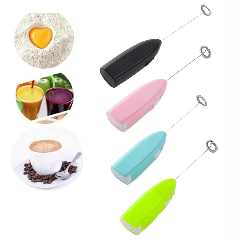 Mini Electric Milk Frother Battery Powered Whisk Beater