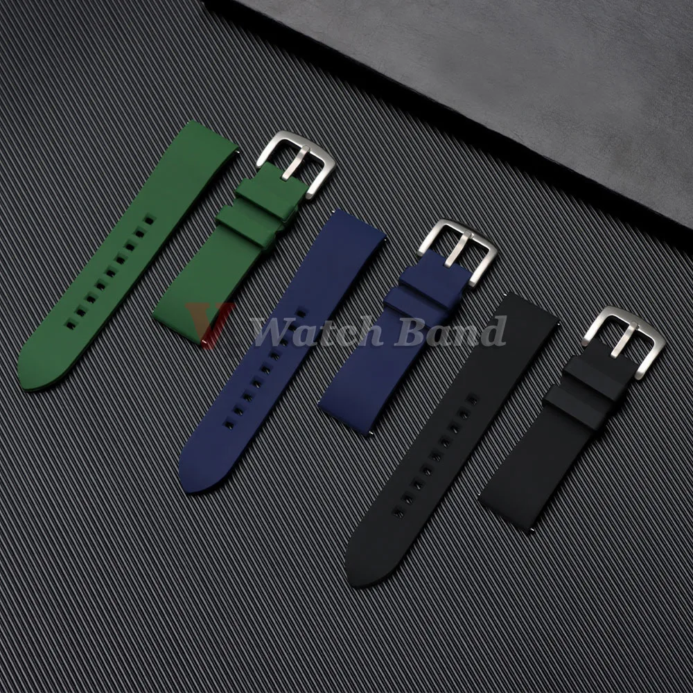 Schnellverschluss-Sportarmband aus Silikon, 18/19/20/21/22/23/24 mm, Armband aus Gummi, wasserdichtes Armband für Herren, universelles Armband – Detail 6