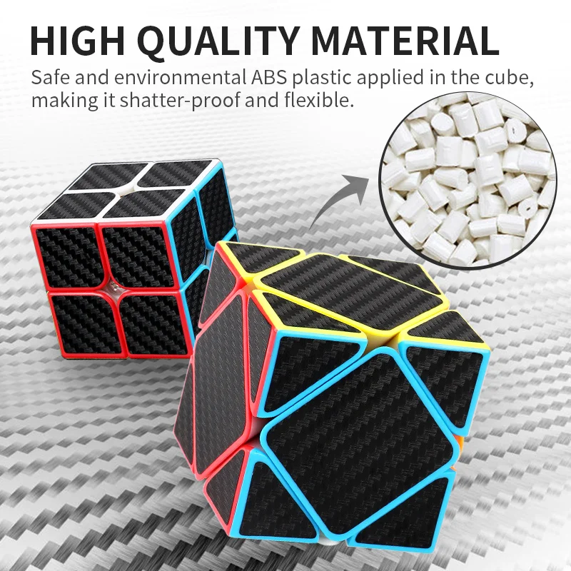 Speed Cube MOYU Meilong Magic Cube carbon fibre 2X2-5X5 Professional 3x3x3 Puzzle Children's Toy