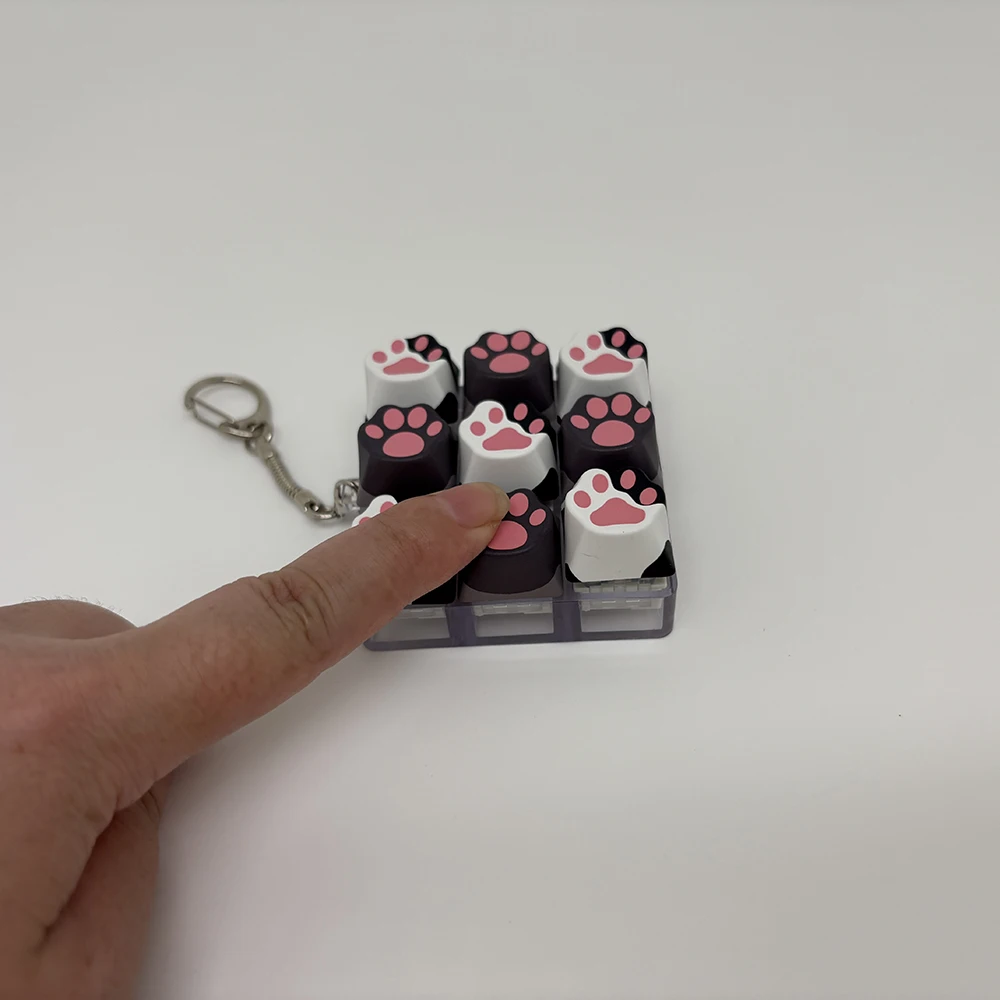 휴대폰 펜던트 신기한 슬로우 프레셔 팝 피젯 키링 손가락 장난감 귀여운 키보드 탭핑