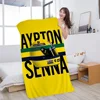 Senna F1 Racer Helmet Formula 1 World Champion Big Microfiber Beach Towels Quick Dry Towel Sand Beach Towels Pool Towel 2