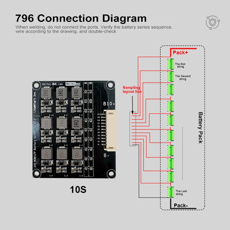 1.2A battery cell balancer inductive lipo/lifepo4 voltage balancing module 3S 4S