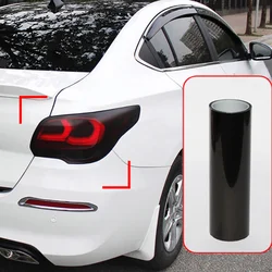 30X100CM Smoke Dark Black Car Headlight Film Tint Taillight Fog Light Vinyl Film For Headlights Rear Lamp Tinting Accessories