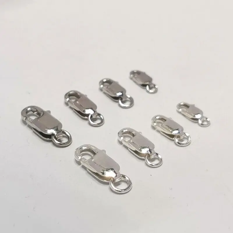 Fermoir Homard En Argent Sterling 925 - Concave - Pour Collier Ou Bracelet - Neuf