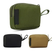 Tactical Mini Wallet Card Bag Small Pocket Key Pouch Money Bag Men Waterproof Portable EDC Pouch Hunting Outdoor Waist Bag Nylon 1