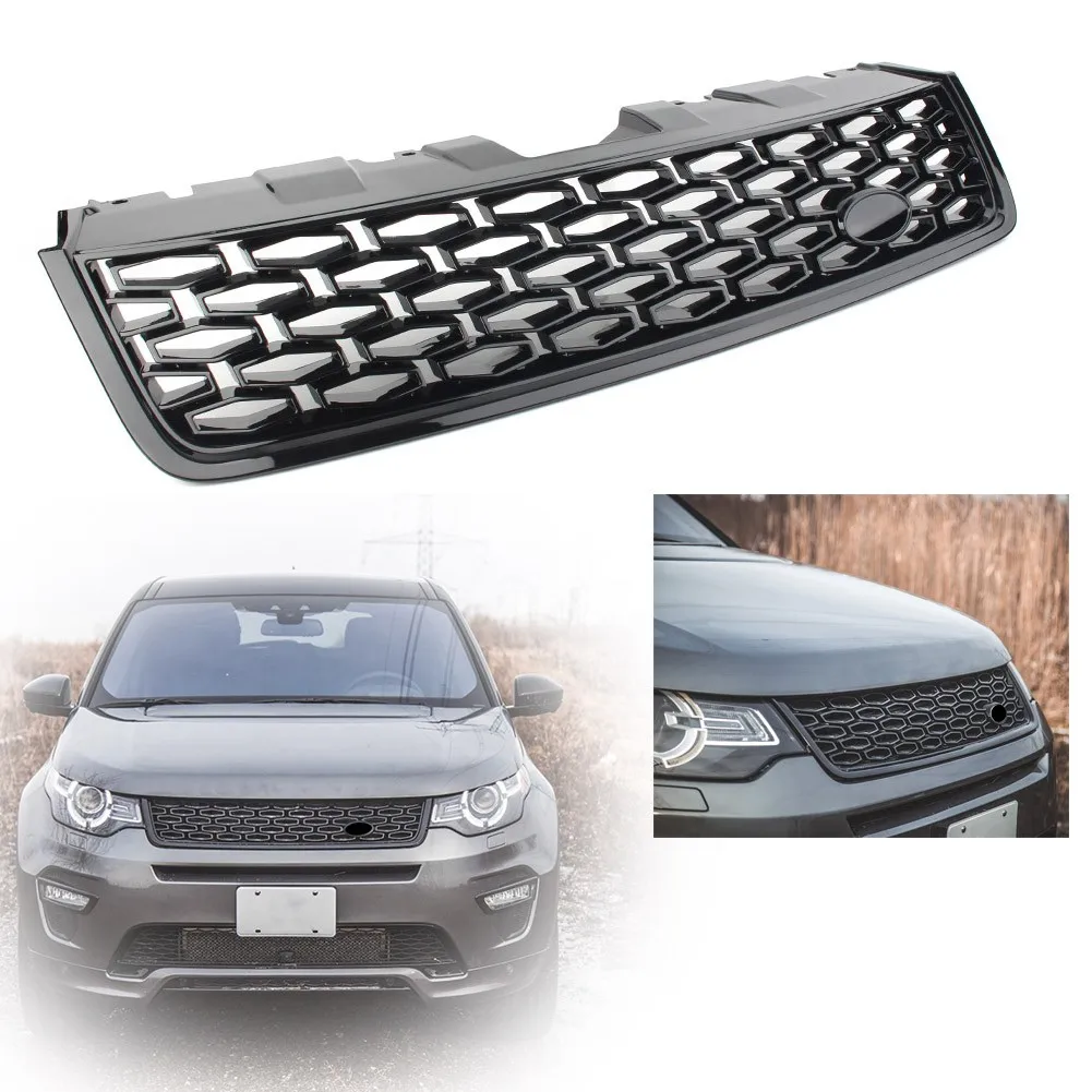 

1pcs Car Front Bumper Grill Grille Radiator Racing Grille for Land Rover Discovery Sport L550 15-18