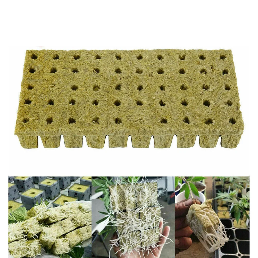 Starter Block Plugs Grow Tray Wool Cubes Hydroponic Soilless Starting Rock Kit Cultivation Planting Blocks Cube Plant Plante hydroponic germination tray hydroponic gardening kit
