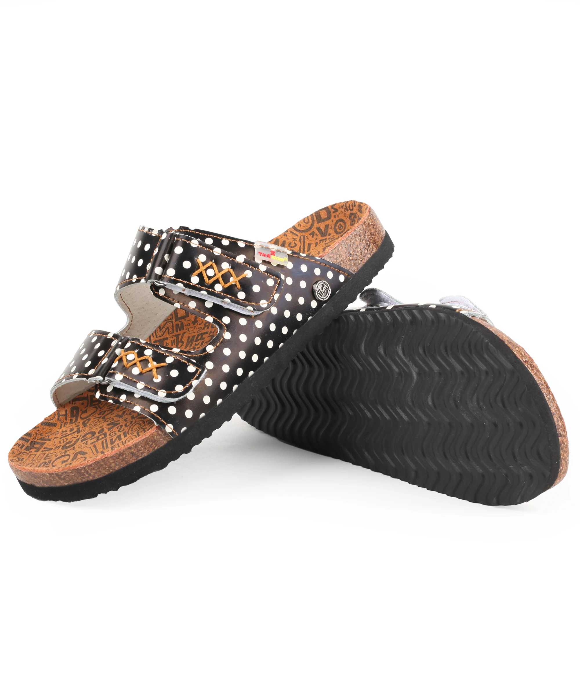 TMA EYES Sommer beliebte zweiteilige handgefertigte Damensandalen aus echtem Leder – Detail 3