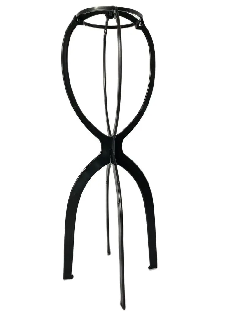 Black High Wig Stand Plastic Desk Stand DIY Hats Hanger Detachable Display For Long & Short Wigs