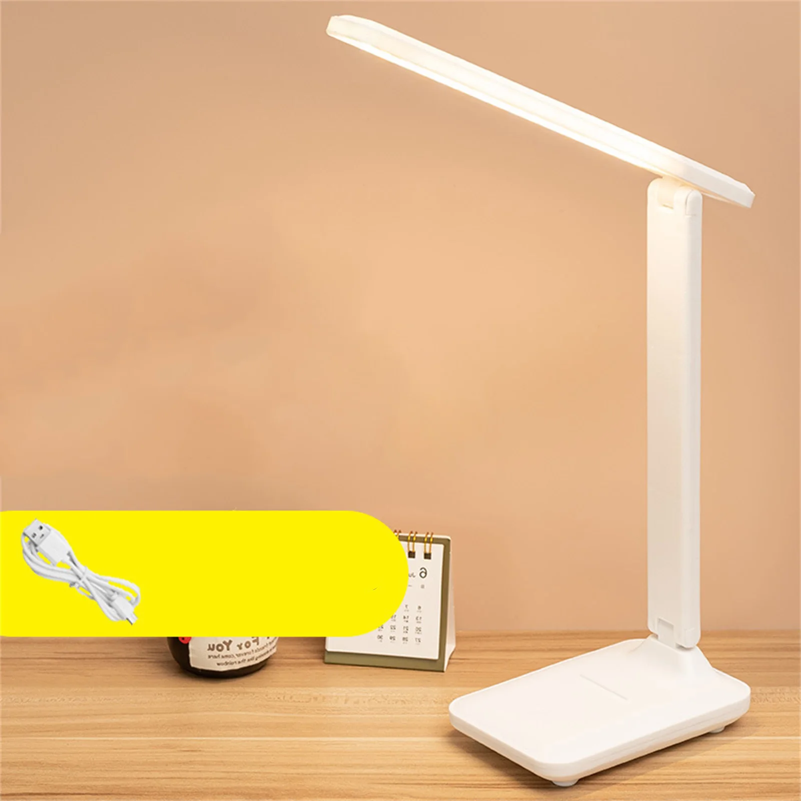 ZK40 Table Lamp Eye Protection Touch Dimming Plug In 180 Degree Flip Folding Stand Design LED Learning Desk Lamp 2