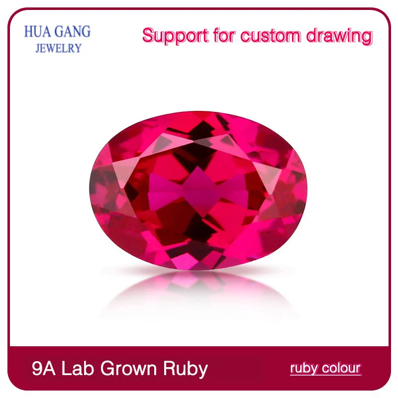 Cultivate gemstones Multiple Colors ruby sapphire emerald Oval