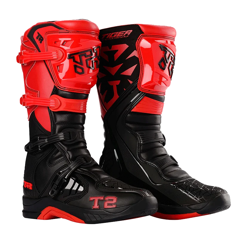 Botas de Motocross para hombre niño, calzado de motocross Enduro, MTB, descenso - AliExpress