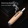 Mini Anti Scalding Multifunctional Car Ashtray Walnut Cigarette Case for 5.2/6.8/7.8mm Cigarette Smoking Gadget 3