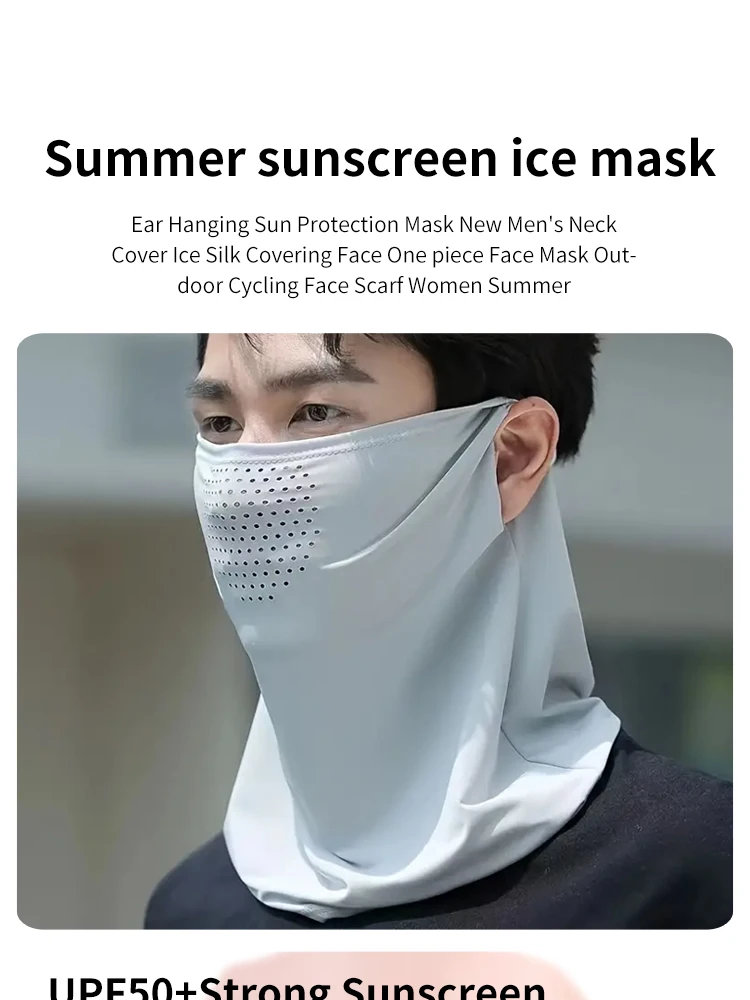 1pc UV-Schutz Schal Gesichts maske für Frauen-vielseitig zum Fahren, Angeln und Bergsteigen-Sonnenschutz – Detail 1