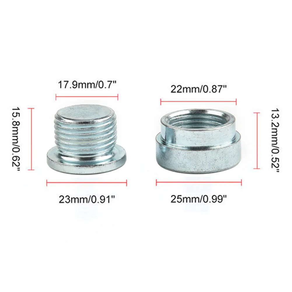 

M18*1.5 O2 Iron Oxygen Sensor Extender Weld On Bung+Plug Nut+Cap Kit For Custom Exhaust, Headers, Down Pipes Or For Adding A Ext