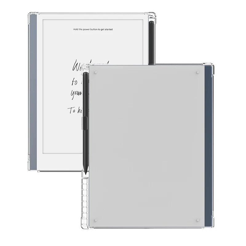 Transparent Air-Bag E-Book Reader Protective Case With Pen Slot for ReMarkable 2 10.3 Inches Shockproof TPU E-Reader Protector Ereader Case