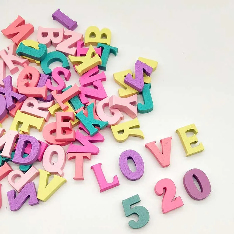 

100Pcs Mixed 0-9 Handmade Crafts Natural Wooden Number Decoration Wood Flatback DIY Scrapbooking 15MM Home Decoration Supplies