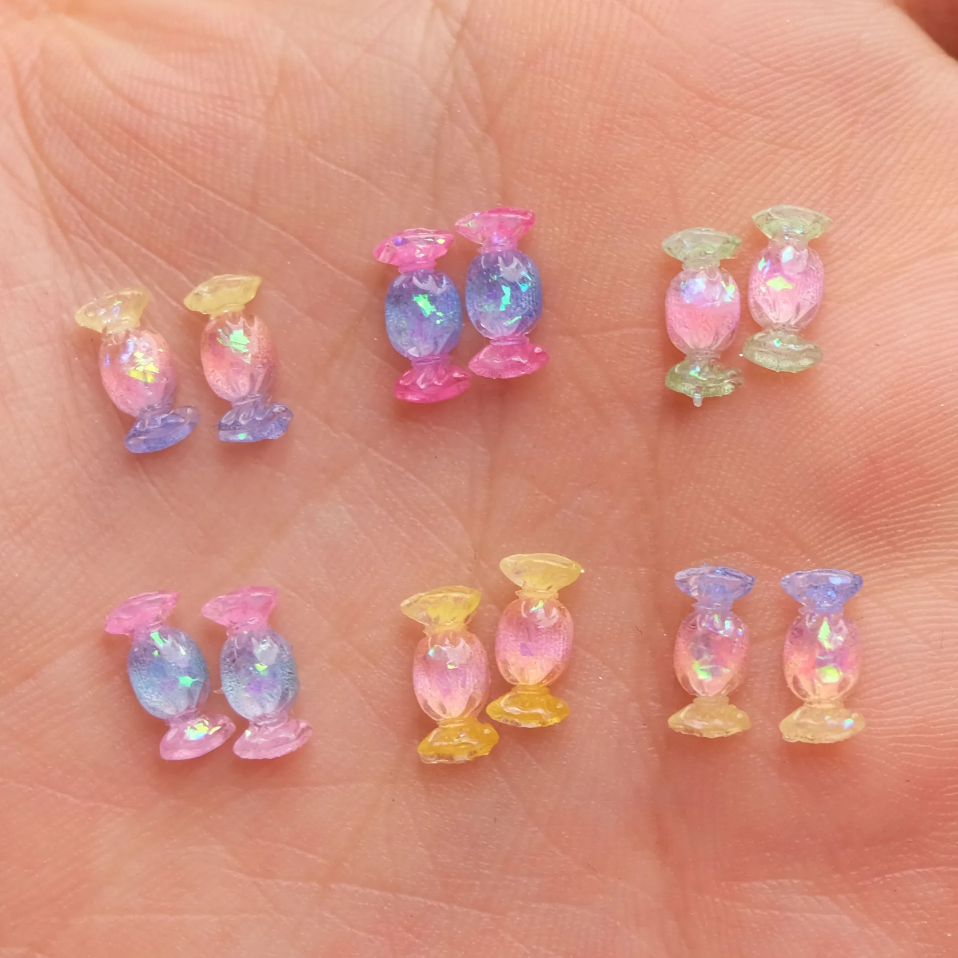 Ocean-Inspired Nail Art Charms - Shiny Shell & Sea Star Decorative Accents