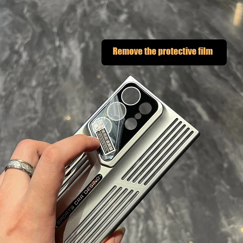 Luxury Solid Color Frosted Shockproof Phone Case with Heat Dissipation