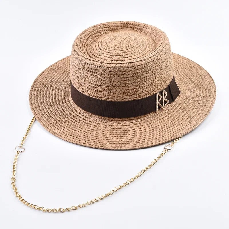 Summer Straw Hats for Women Ribbon Decoration Elegant Ladies Party Dress  Hats Travel Beach Sun Hat Chapeau Femme - AliExpress 200000297