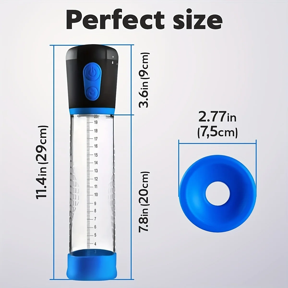 Penis Pump Electric Penis Extender Penile Vacuum Pump Enlargement Enhancer Ring Sex Toys for Men Male Masturbator