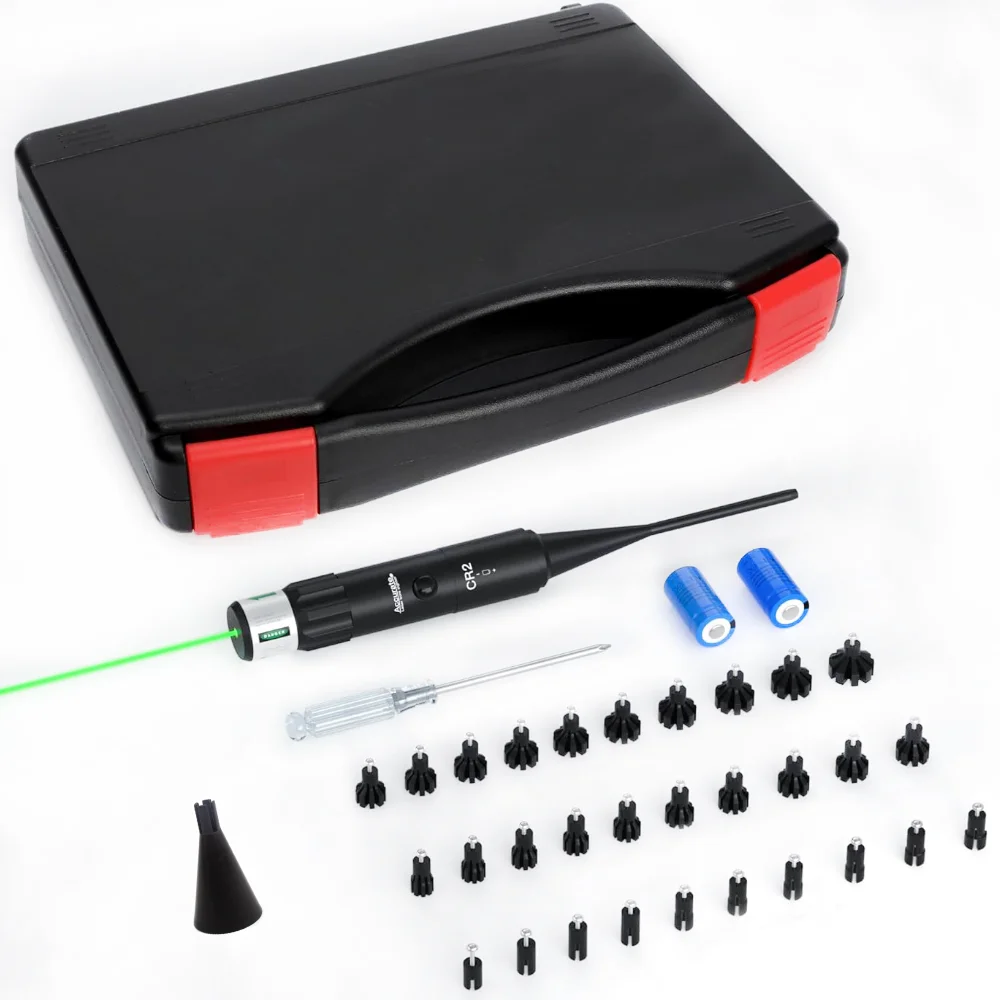 Laser Bore Sight with 30 Adpaters Rifle Laser Collimator Universal Boresighter