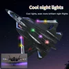 RC Plane SU57 2.4G With LED Lights Aircraft Remote Control Flying Model Glider EPP Foam Toys Airplane For Children Gifts 2