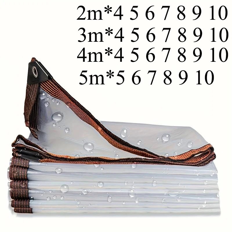 Transparent Tarp 2*3m 4 5 6 7 8 9 10 m 5m Waterproof Cover Garden Plant Tent Camping waterproof tarpaulin waterproof tarp tarpaulin rain cover