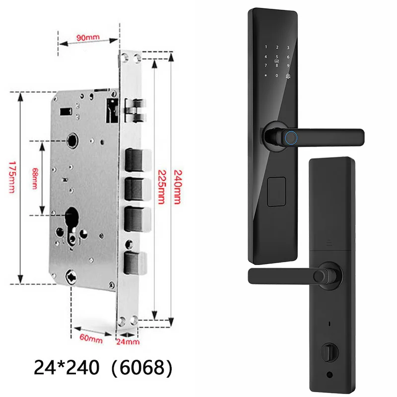 قفل ذكي لاسلكي مع بصمة الإصبع ، كلمة المرور ، فتح...