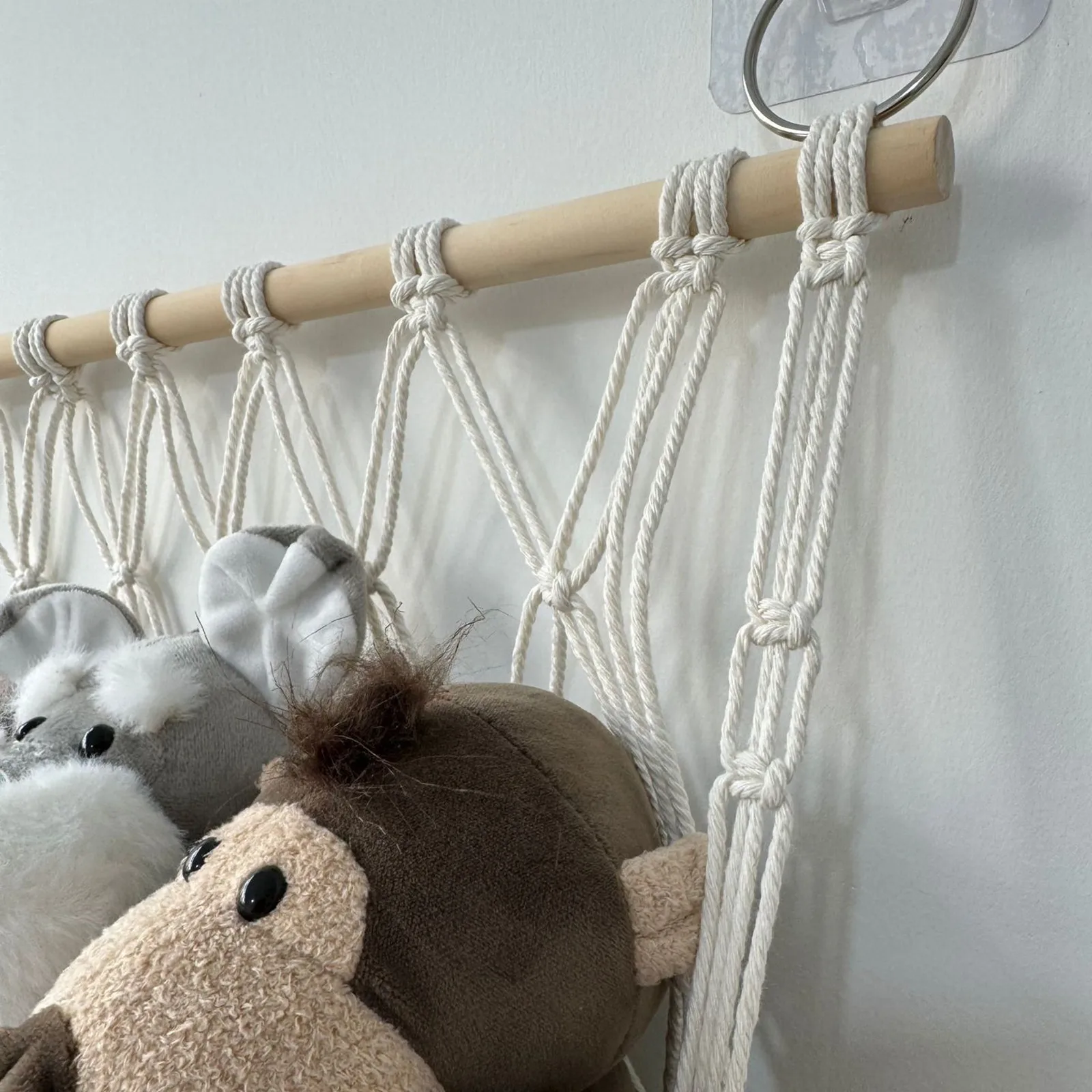 Stuffed Animal Storage Hammock Stuffed Animal Net With Hanging Ring Storage Hanging Toy Organizer Hammock Handmade Toy Organizer 5