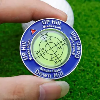 High Precision Golf Putt Ball Marker & Green Reader – Slope Level Putting Aid 1