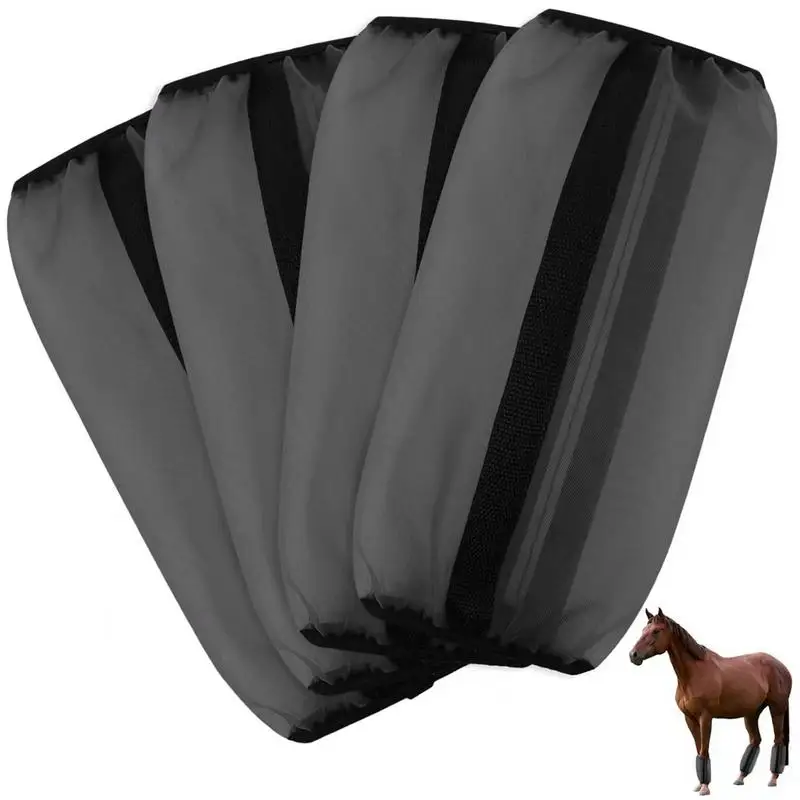 Horse Fly Boots Protective Mesh Horse Boots Leggings Fly Boot Practical Leg Wraps Sheets For Stables