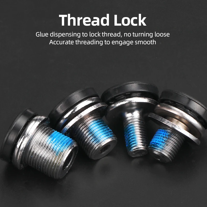 High-Performance Bicycle Crank Seal Bolts with Thread Lock & O-Ring