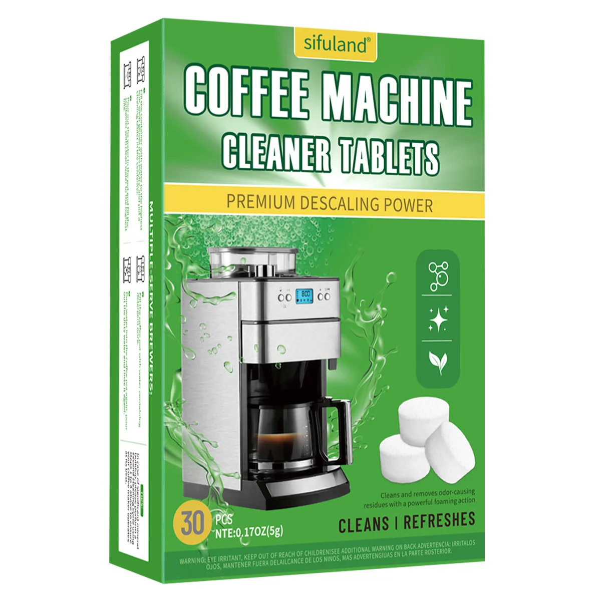 Coffee Machine Descaling Effervescent Sheet Clean Decontamination Sheet Clean Coffee Machine Filter Dirt Maintenance Cleaning 5