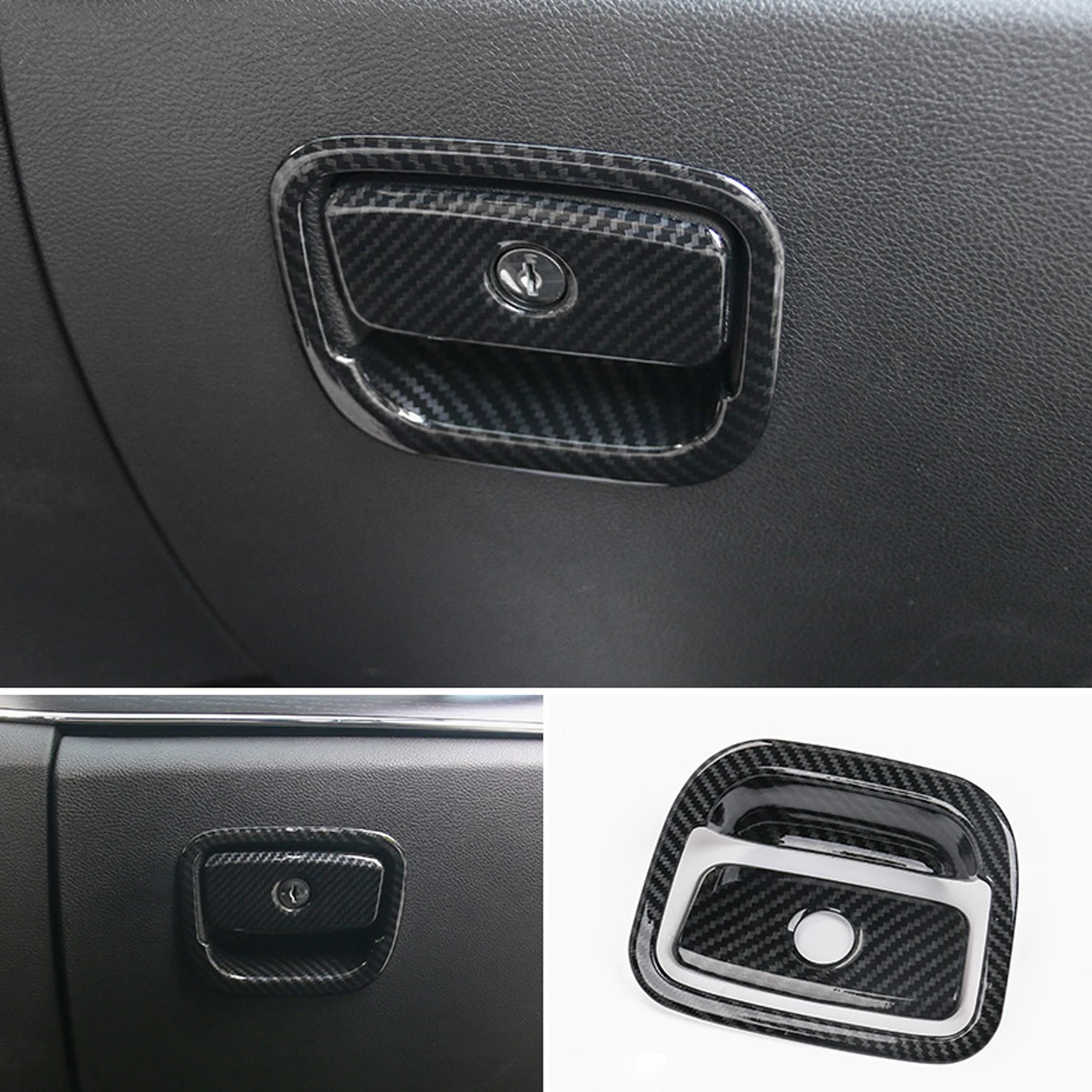 LHD! RHD! Для Dodge Durango 2011-2022 2023 автомобильные аксессуары АБС-пластик углеродный ящик для хранения перчаток ручка Крышка отделка 2 шт.