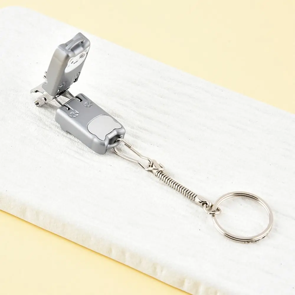 Cat Nail Clippers Folding Portable Keychain Pendant Anti-Splash