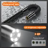 4-Way Articulating Endoscope 5’’Screen HD1080P 6.2MM All Way Joystick 360° Rotation Camera Car Inspection Borescope 32GB TF Card 6