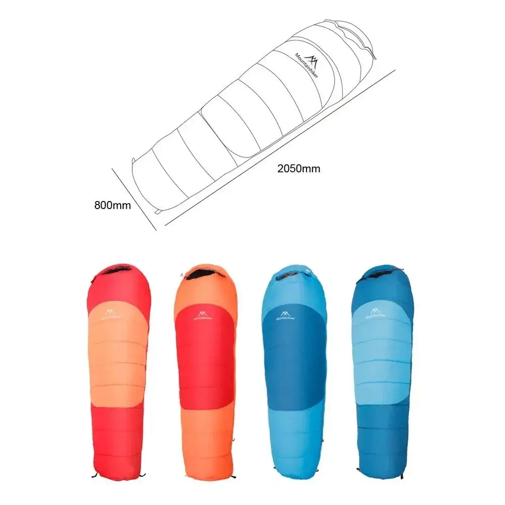 Sacco A Pelo Da Campeggio Sacco A Pelo Da Esterno Portatile Stile Mummia Adulto Singolo Inverno Addensare Caldo Sacco A Pelo In Cotone Leggero