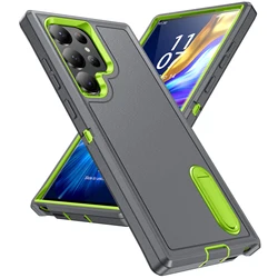 Enhanced Dual Layer Protective Phone Case - Sleek and Durable Back Cover - Galaxy S23+ (GRAY)