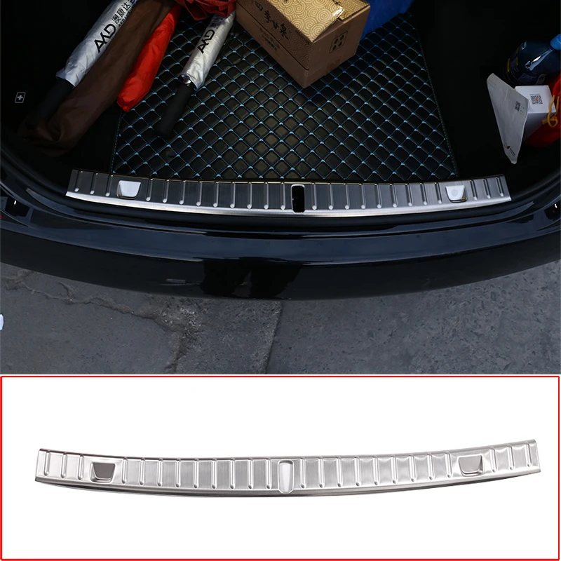 

Stainless Steel Silver Car Trunk Inner Guard Accessories for BMW 7 Series G11 G12 2016-2021 Rear Bumper Guard Plate Cover Trim
